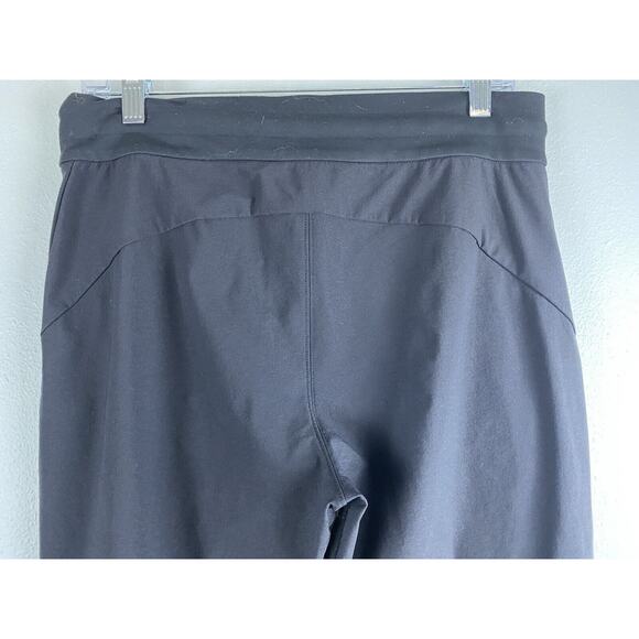 Athleta Black Sz 8 Headlands Hybrid Trekk Jogger Vertical Pockets Flaw No Tie - Picture 5 of 10
